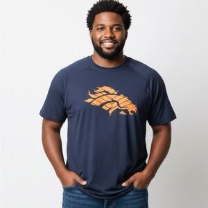 Men’s‎ Denver Broncos T-shirt Sz XXL-Navy blue